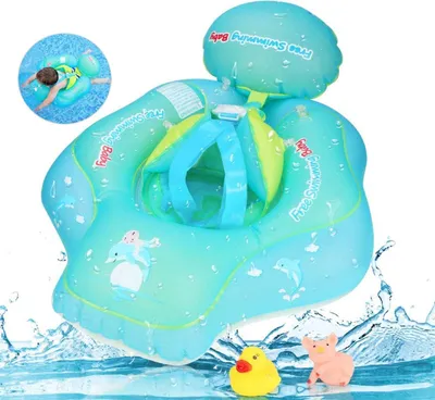 Produktbild von Baby Schwimmring aufblasbare Schwimmen Float mit Schwimmsitz,Blau,S