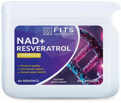Zdjęcie produktu dla NAD+ i resweratrol – 60 kapsułek