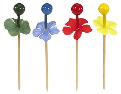 Produktbild von 2016 Papstar Deko-Picker 7 cm farbig sortiert Beeren 16675