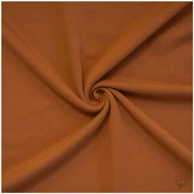 Drapiertem Meterware Alpenfleece Stoff in Hellbraun für Hoodies und Pullover.