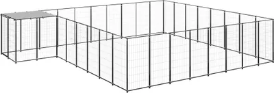 Produktbild von "2026 MODERNE" Hundezwinger Schwarz 20,57 m² Stahl - Sonstiges Hundezubehör CC6988565