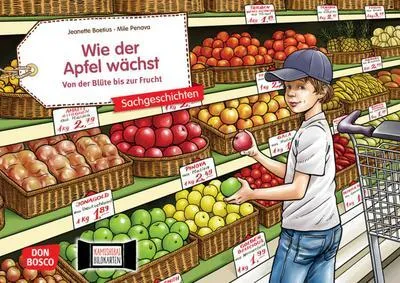 Immagine prodotto di Wie der Apfel wächst. Von der Blüte bis zur Frucht. Kamishibai Bildkartenset.