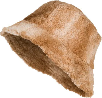 Produktbild von styleBREAKER Damen Fischerhut Bucket Hat Teddyfell Ombré Bunt, Braun-Beige