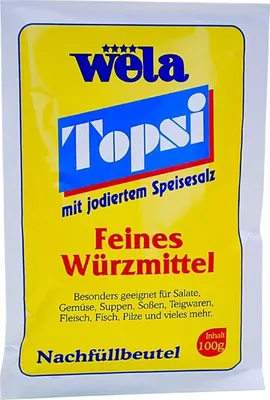 Produktbild von WELA Topsi Nachfüllbeutel 100 g mit jodiertem Speisesalz
