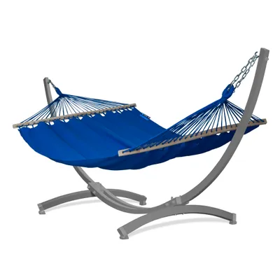 Immagine prodotto di Amaca Potenza con telaio Per due persone amaca con barra 215x160 cm I Telaio zincato 350 kg