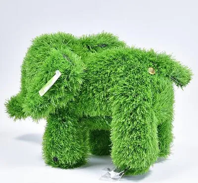 Produktbild von AniPlants, Grasfigur, "Elefant", stehend, Gartendeko, 35cm