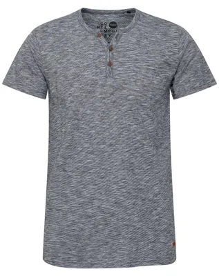 Produktbild von SOLID SDSigos Herren T-Shirt Kurzarm Shirt mit Grandad-Ausschnitt
