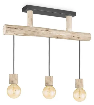 Produktbild von Home Sweet Home Hängeleuchte Billy - Holz - 60x18x127cm