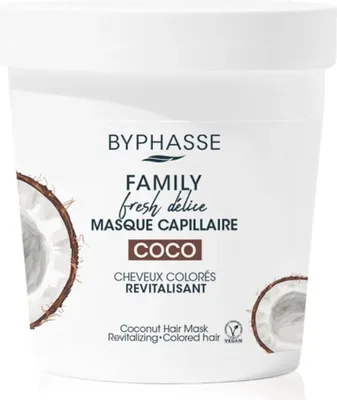 Immagine prodotto di Byphasse Family Fresh Delice Maschera per capelli colorati 250ml