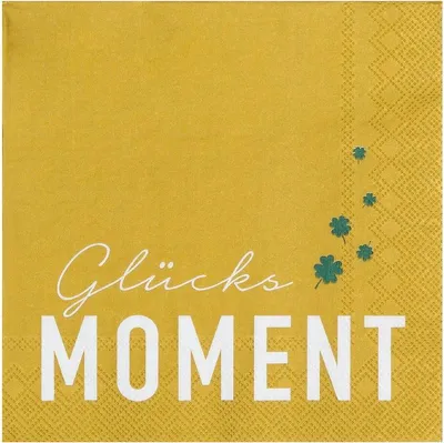 Produktbild von Räder Serviette 33x33cm, Glücksmoment
