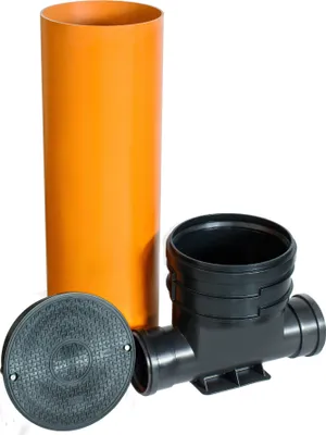 Immagine prodotto di Sistema di alberi ScarMaxx, tubo da 1 m, H128 cm, L54,5 cm - 2x DN160 - Senza riduttore