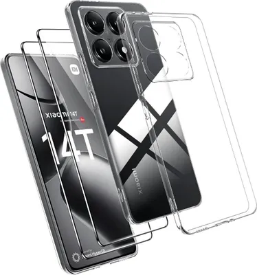 Produktbild von Hülle + 2X Schutzglas für Xiaomi 14T Panzerfolie Display Tasche Case Full 9H