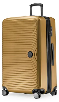 Produktbild von HAUPTSTADTKOFFER Mitte - Großer Koffer mit 4 Doppel-Rollen XL Reisekoffer mit Erweiterung, stabiler Trolley Hartschalenkoffer TSA, 130 L,Herbstgold