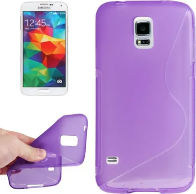 Produktbild von Schutzhülle TPU Case Hülle für Handy Samsung Galaxy S5 mini lila / violett