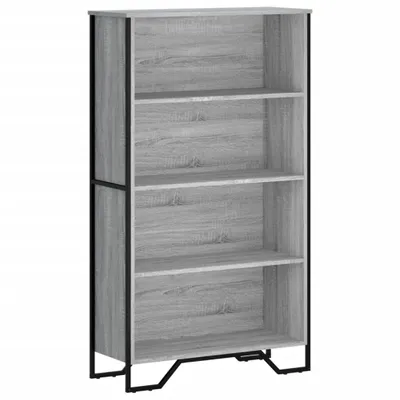 Obrázek produktu pro vidaXL Knihovna Grey Sonoma 80x31x137,5 cm Materiál na bázi dřeva