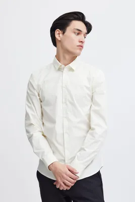 Produktbild von CASUAL FRIDAY CFPalle Slim Fit Shirt Herren Business Hemd Herrenhemd unifarben mit Kentkragen