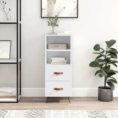 Immagine prodotto di vidaXL Credenza bianca lucida 34,5x34x90 cm materiale a base di legno
