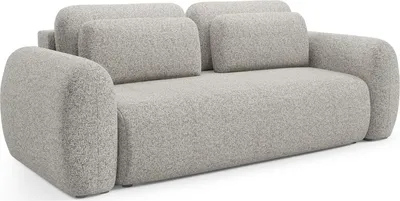 Immagine prodotto di Sessame - Divano Letto 3 Posti, 266x121 cm Beige, Contenitore