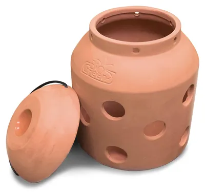 Produktbild von BioGreen Ökologischer Kerzen-Frostwächter „FireFly“ in Pilzform aus Terracotta