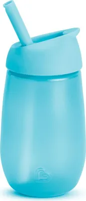 Image de Munchkin Gobelet à paille - Gobelet anti-fuite - Simple Clean - Facile à nettoyer - Lavable au lave-vaisselle - Gobelet pour bébé et enfant - 296ml - Bleu