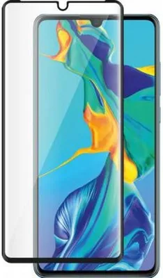 Produktbild von BigBen Connected, Bildschirmschutz aus Glas 2.5D Kratzfest für Huawei P30, Schwarz transparent