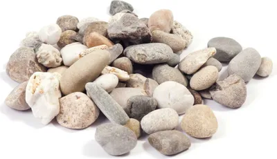 Produktbild von Moräne Natur-Flusskies Rundkorn 20-40mm, mehrfarbig, 25kg für Gartengestaltung