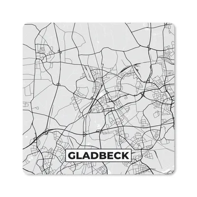 Produktbild von MuchoWow® Mauspad Mousepad Deutschland - Karte - Gladbeck - Stadtplan 20x20 cm - Mousepads - Maus Mat - Pad - Mausunterlage - Desk Mat - Bureauartikeln