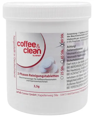 Produktbild von 80 St. 2-Phasen Reinigungstabletten á 3,5g passend für Jura Kaffeevollautomaten