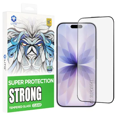 Obrázok produktu pre Lito – D+ Max Strong ochranné sklo na iPhone 17 / iPhone 16 Pro – čierne