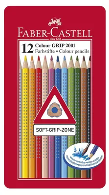 Image de FABER-CASTELL Buntstift Colour Grip 12er-Metalletui