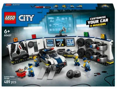 Produktbild von LEGO City Polizeiwerkstatt, Bausatz, 6 Jahr(e), Kunststoff, 489 Stück(e), 844 g
