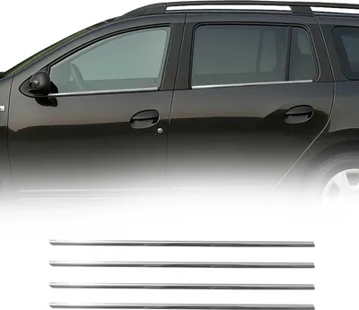 Produktbild von Fensterleisten Zierleisten für Dacia Logan MCV 2014-2020 Edelstahl Chrom 4tlg