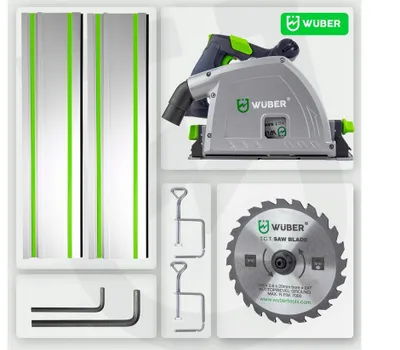 Produktbild von WR-PS-2400 Tauchsäge mit Führungsschiene – Präzisionssäge für exakte Schnitt Professionell