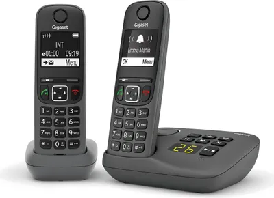 Produktbild von Gigaset A695A Duo – Schnurloses Telefon mit AB, 2 Mobilteile, Grau