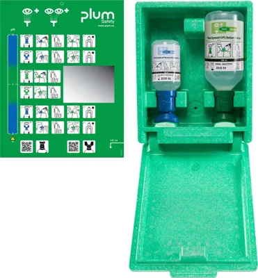Produktbild von Plum Augennotfallstation inkl.2 Fl(500ml,200ml),Wandbox