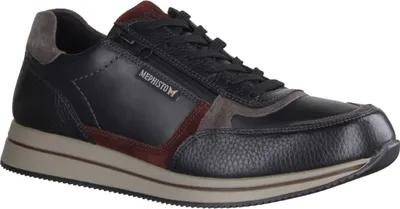 Produktbild von Mephisto Gilford Herren, Schnürer, Halbschuhe, Leder, Black - Herrenschuhe Sneaker / Schnürschuh, Schwarz, leder 