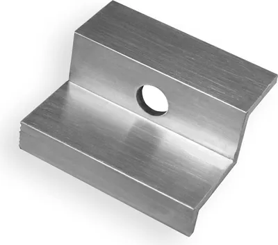 Produktbild von Sunex Aluminium Solar Endklemme PV Solarpanelen Befestigung Photovoltaik Randklemme Montageschiene Zubehör für Modulhöhe 40mm Solarmodul halterung
