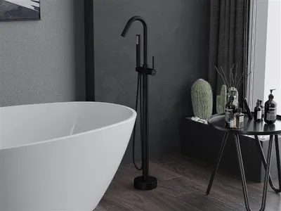 Zdjęcie produktu dla Mexen Gaja wolnostojąca bateria wannowa, czarna - 75333-70