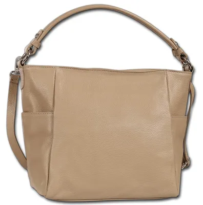 Produktbild von Toscanto Damen Schultertasche Leder Tasche taupe beige D3OTT199SI5