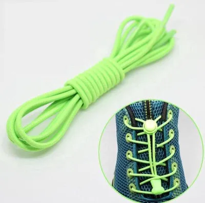 Image de CHPN - Lacets - Lacets élastiques - Lacets à fermoir - Universels - 1 paire - Vert - Lacets élastiques - Lacets avec fermoir