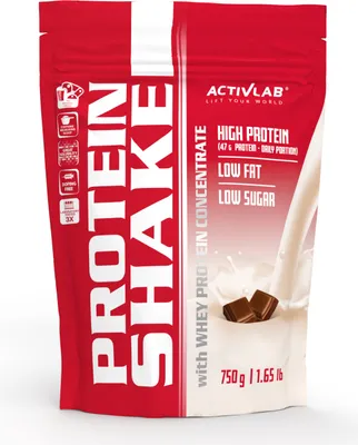 Image de Activlab Protein Shake 750g, concentré de protéines de lactosérum et isolat de protéines de soja - chocolat