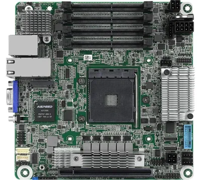 Obrázok produktu pre Asrock X570D4I-2T, AMD, Socket AM4, AMD Ryzen 3000 Series, DDR4-SDRAM, 64 GB, SO-DIMM