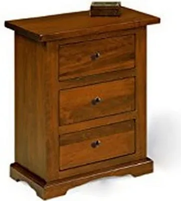 Immagine prodotto di Milani Home - comodino in legno massello 60 x 35 x 70 cm, noce