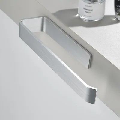 Productafbeelding van Handdoekhouder zonder boren, zelfklevende handdoekstang van 22 cm voor badkamer en keuken, geborsteld