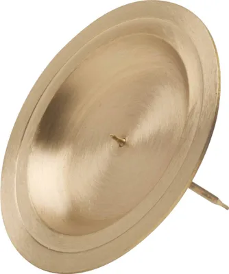 Produktbild von 4 x Kranzteller Ø13cm Messing Gold Matt Untersetzer Advent Kranzteller rund 3661