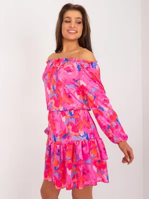 Produktbild von Rue Paris Minikleid für Frauen Reccesuindus dunkelpink L/XL