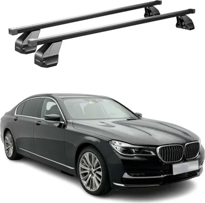 Produktbild von Menabo Dachträger Grundtäger für BMW 7er G11 G12 2015-2022 75kg Stahl Schwarz 2x