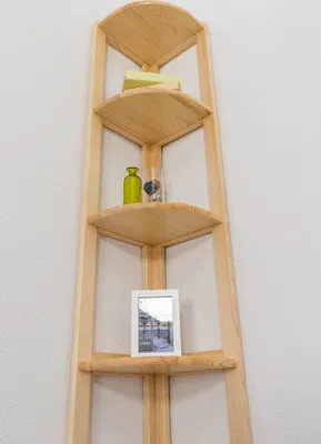 Produktbild von Modernes Kiefer Regal natur, 200 cm hoch, 30 cm breit, 30 cm tief, 4 Fächer