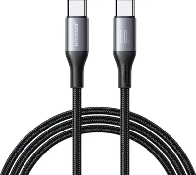 Image de Câble USB-C vers USB-C à charge rapide Joyroom Flash Series 60 W, 2 m - Noir
