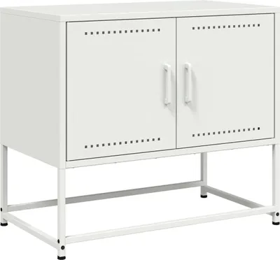 Obrázek produktu pro vidaXL TV skříňka bílá 68,5x39x60,5 cm ocelová